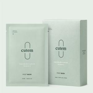 cutem [큐템] 포스트 마스크 세트 (25ml x 10EA) 성난 피부를 위한 휴식마스크